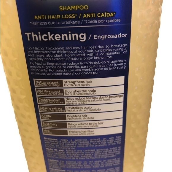 Tio Nacho Anti Hair Loss Thickening Shampoo With Royal Jelly 14Oz New - Picture 3 of 3